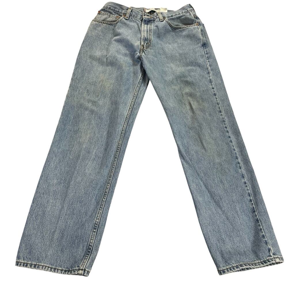 Vintage Levis 550 Jeans Men's Fit 32x32 (34x32 Tag) Y2K 2004 Light Wash Red Tab
